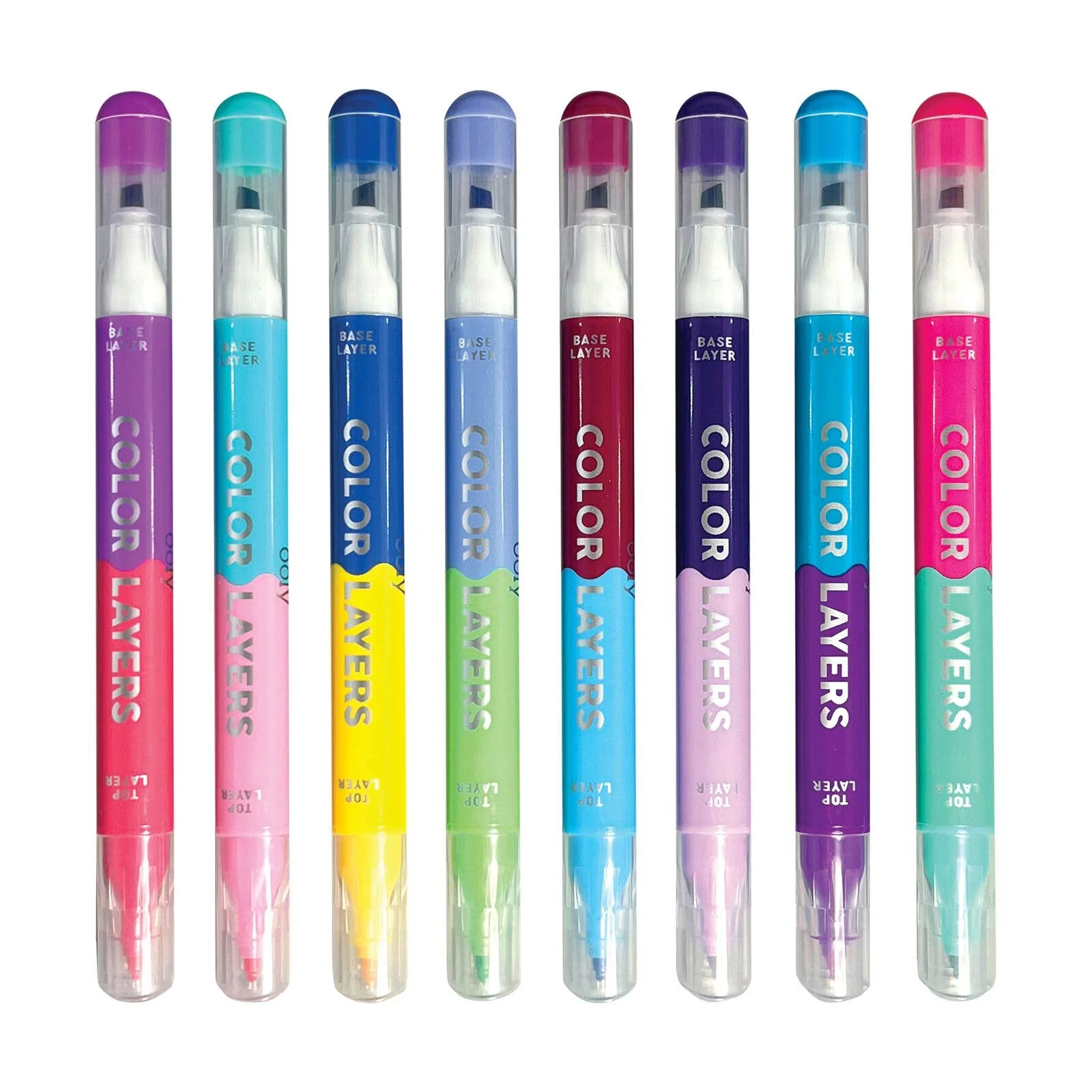 Color Layers Double-Ended Layering Markers (Set of 8) - OOLY - Image 3